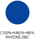 C100%+M60%+B6% PANTONE 286C